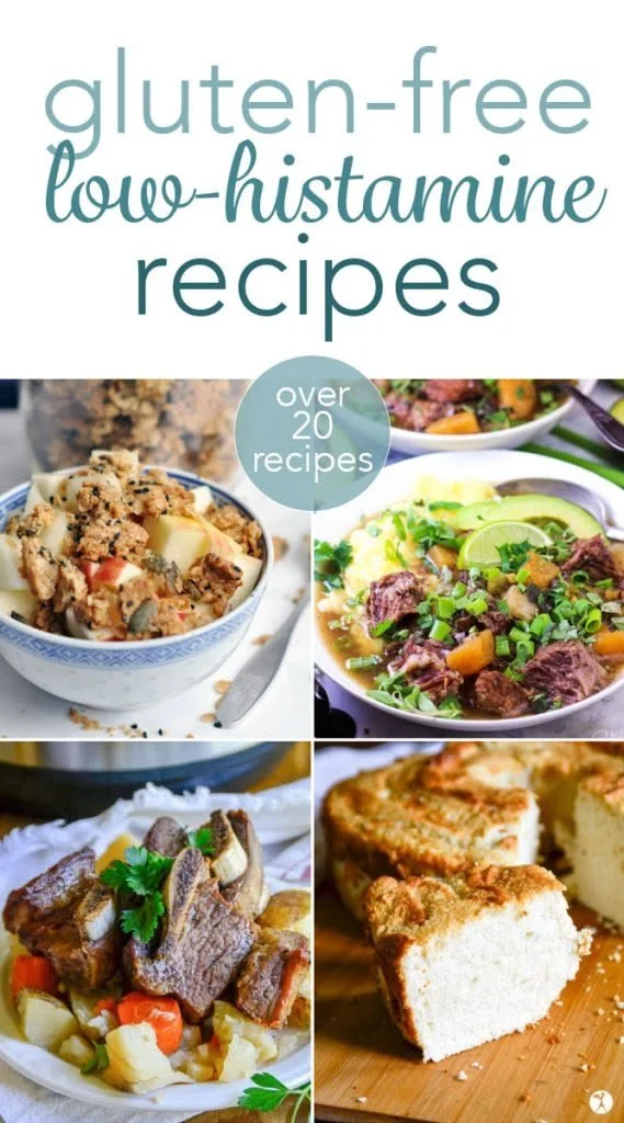Colorful dishes from 20+ gluten-free low-histamine recipes.
