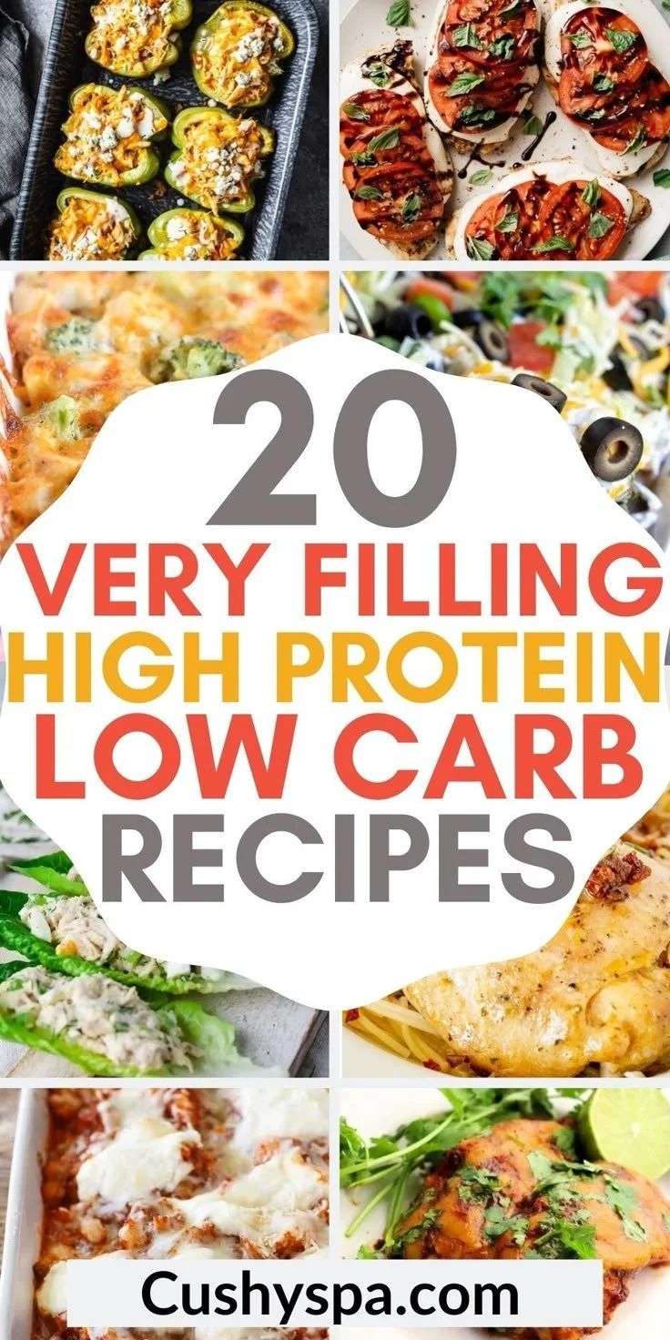 Delicious low carb high protein meals served on a plate.