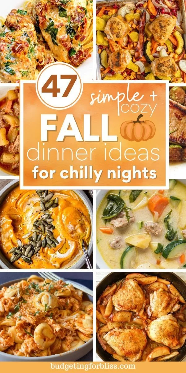 Delicious fall dinner recipes featuring seasonal ingredients