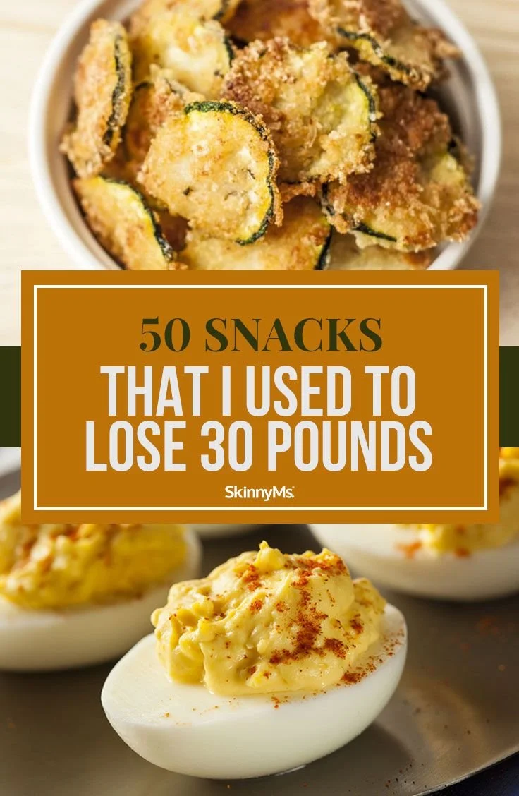 Healthy snacks that aid in weight loss - 50 snack ideas for effortless dieting.