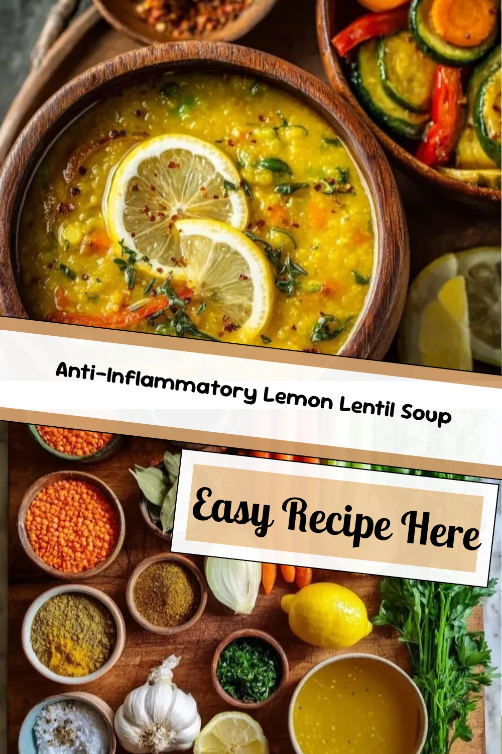 Anti-Inflammatory Lemon Lentil Soup