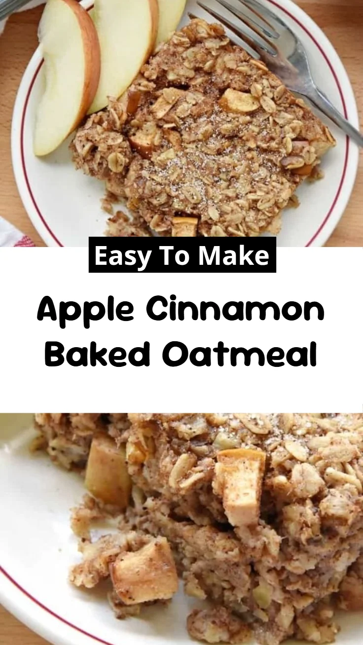 Apple Cinnamon Baked Oatmeal
