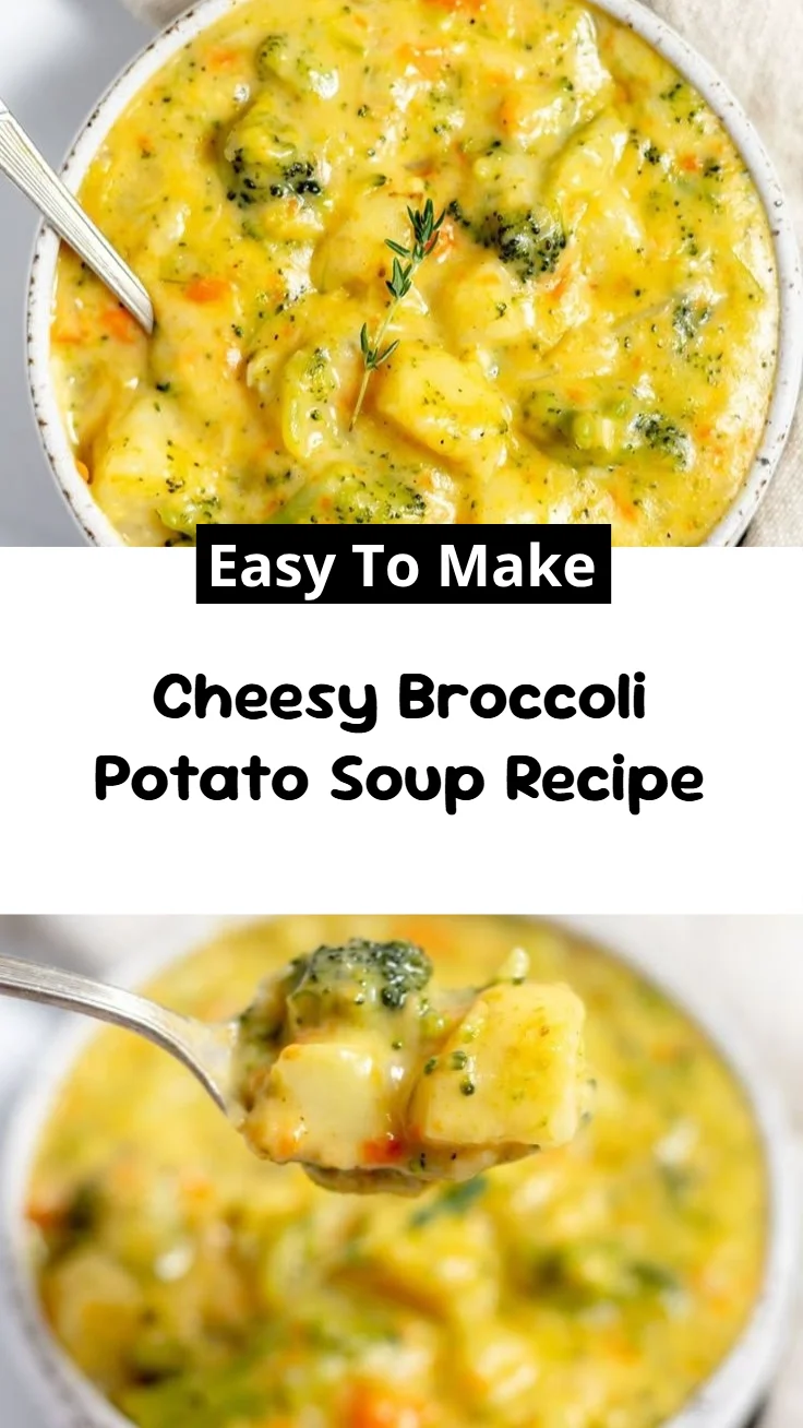 Cheesy Broccoli Potato Soup Recipe