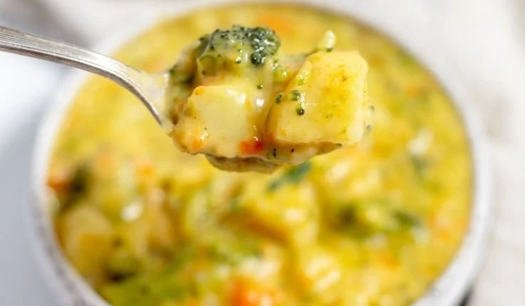 Broccoli Potato Cheese Soup Recipe