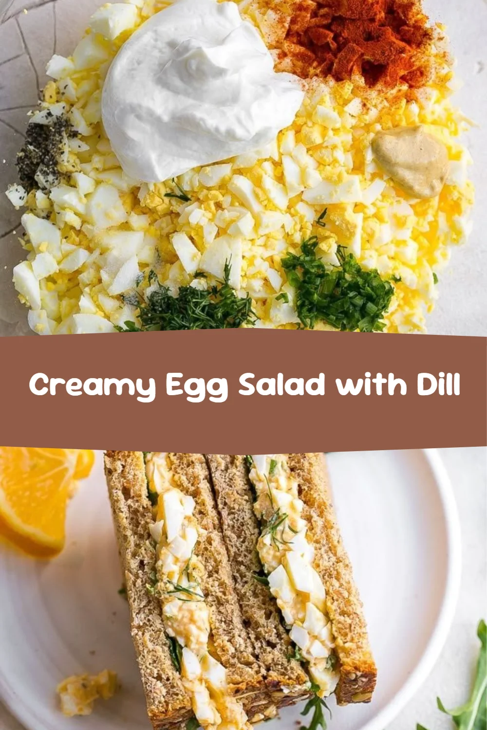 Creamy Egg Salad with Dill