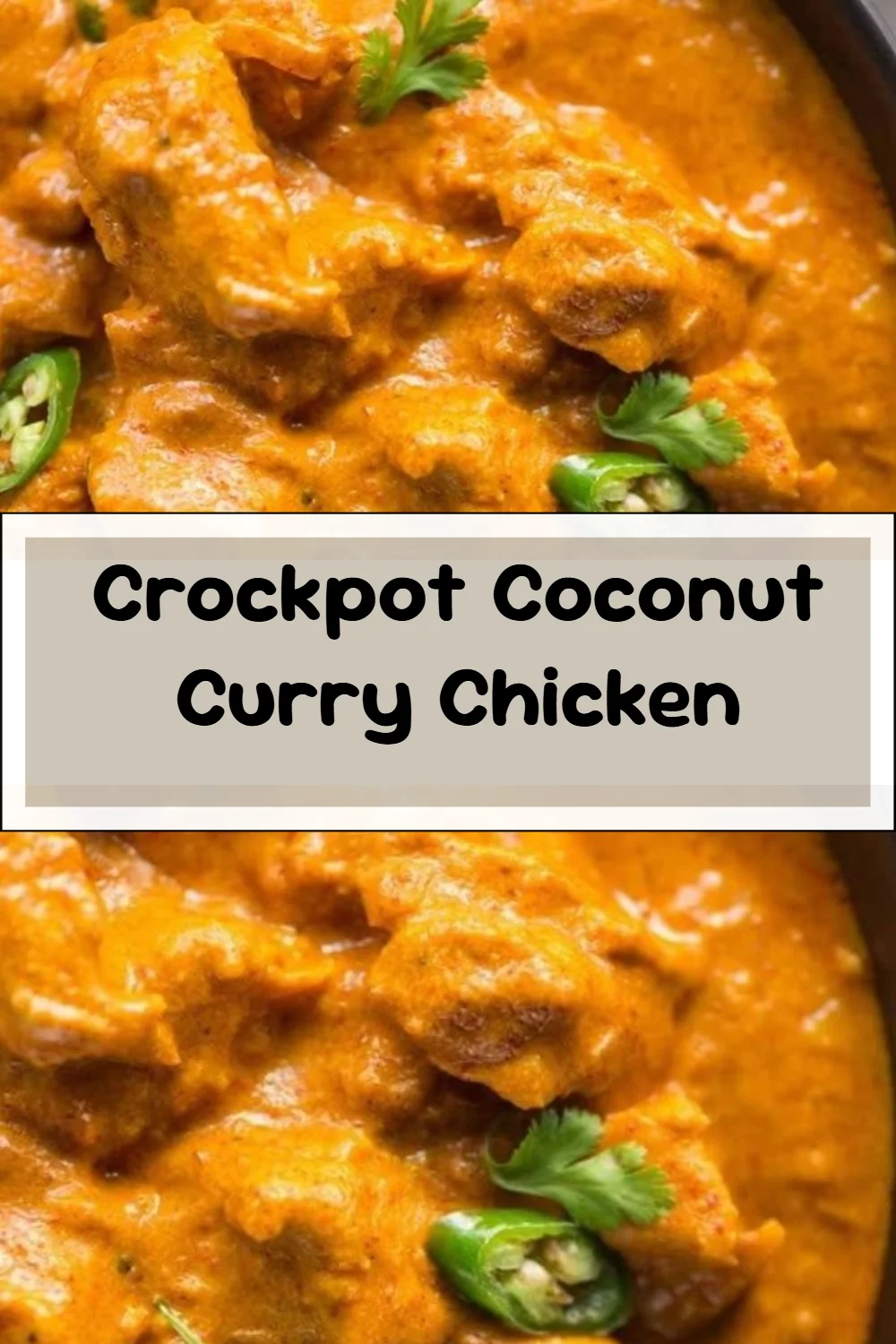 Crockpot Coconut Curry Chicken