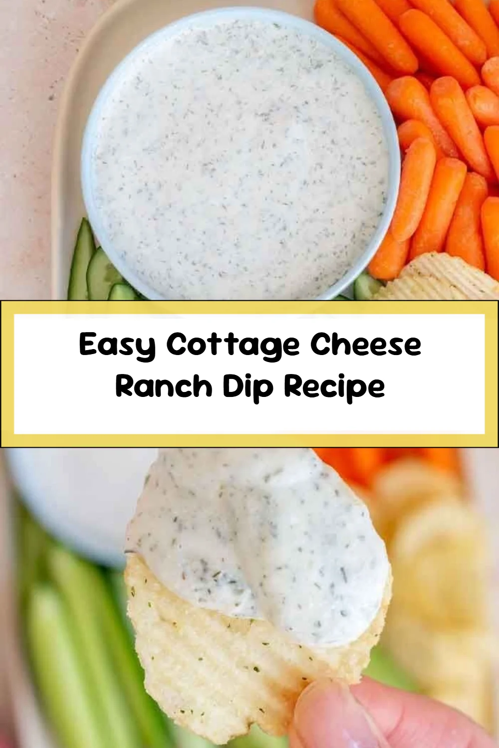 Easy Cottage Cheese Ranch Dip Recipe
