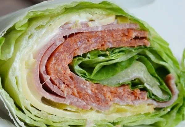 Easy Keto Italian Lettuce Wrap with fresh ingredients and low-carb filling