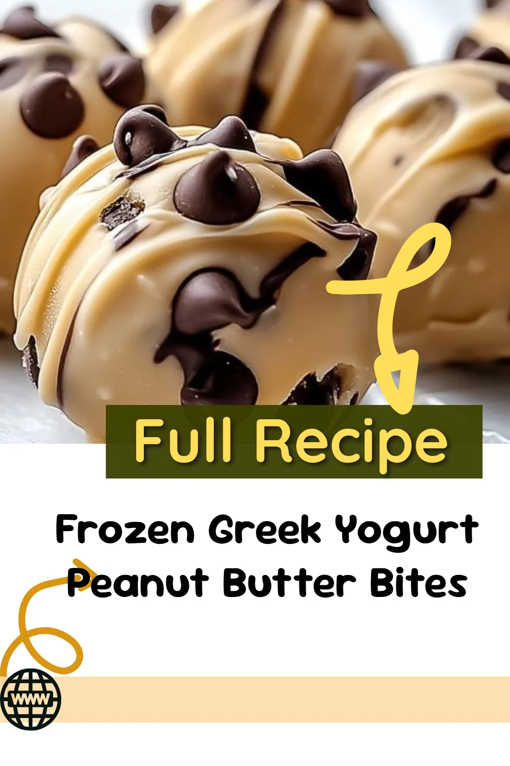 Frozen Greek Yogurt Peanut Butter Bites