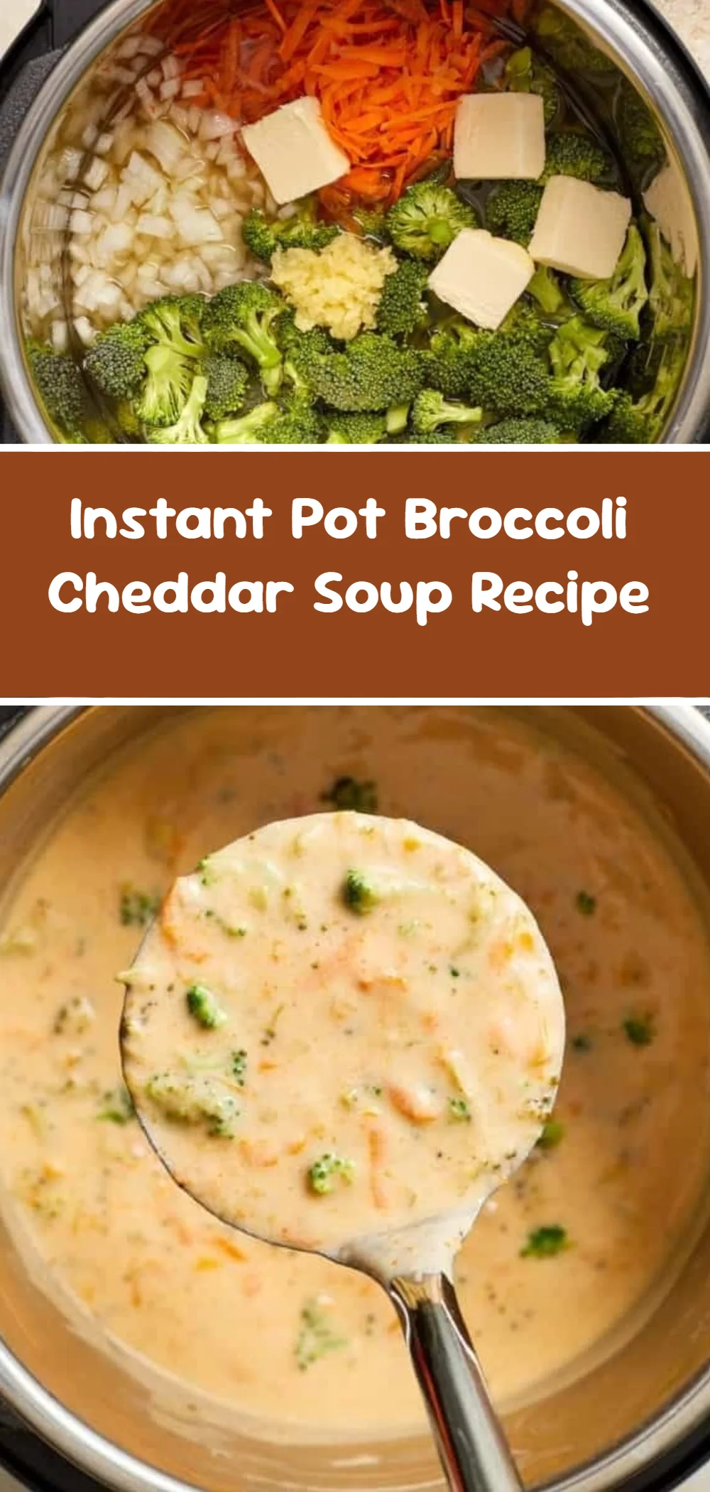 Instant Pot Broccoli Cheddar Soup Recipe