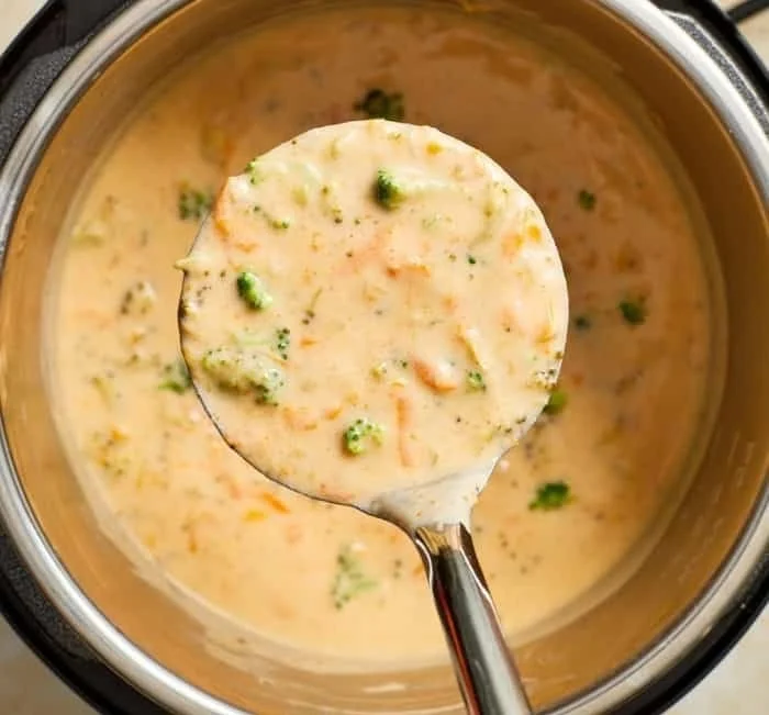 Broccoli Cheddar Soup Recipe - Instant Pot, Stove Top | Broccoli soup recipes instant pot, Broccoli cheddar soup instapot, Instant pot broccoli cheddar soup