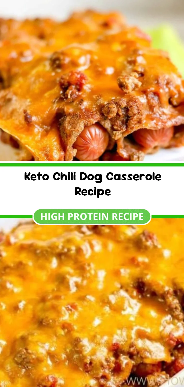Keto Chili Dog Casserole Recipe