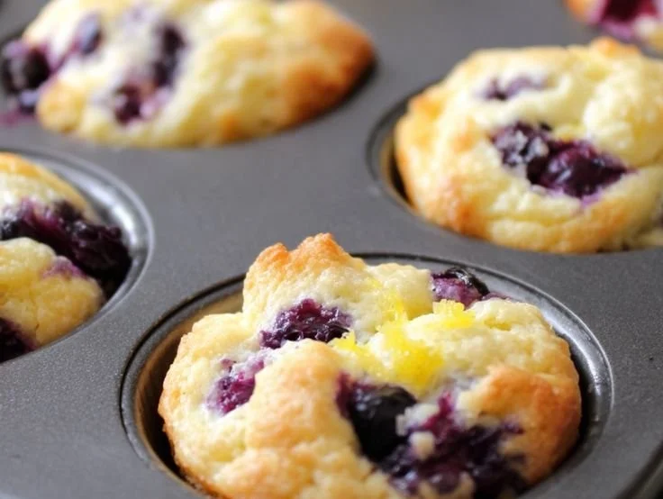 Lemon and blueberry protein bites for a healthy snack option