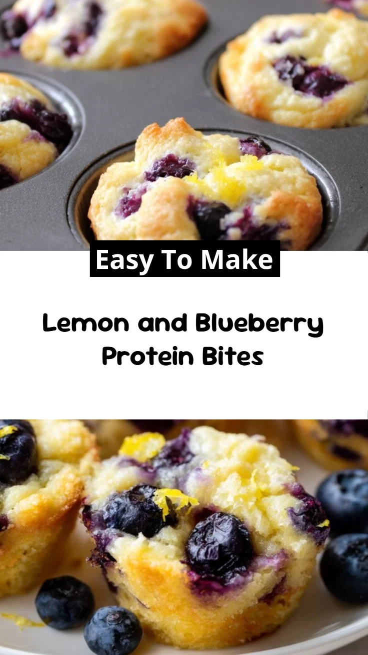 Lemon and Blueberry Protein Bites