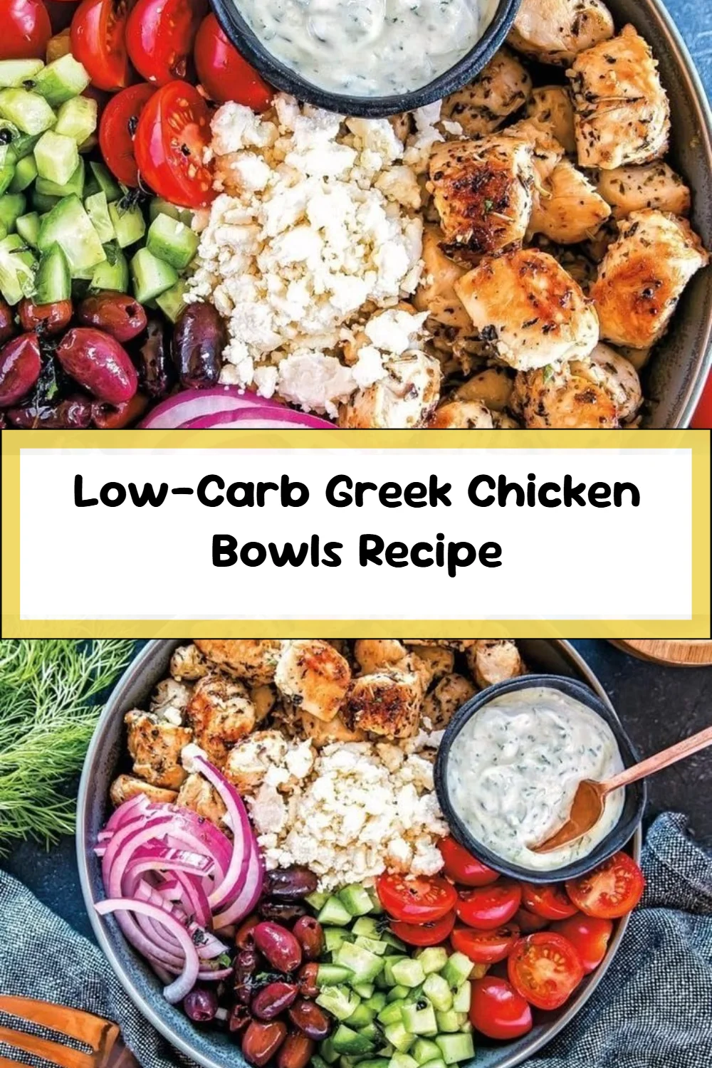 Low-Carb Greek Chicken Bowls Recipe