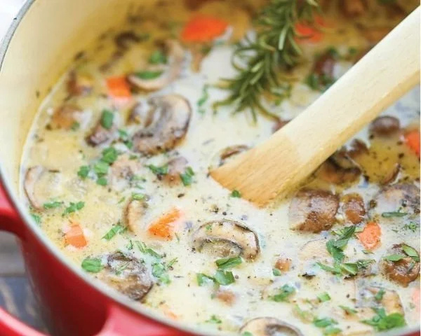 Mushroom and Chicken Soup