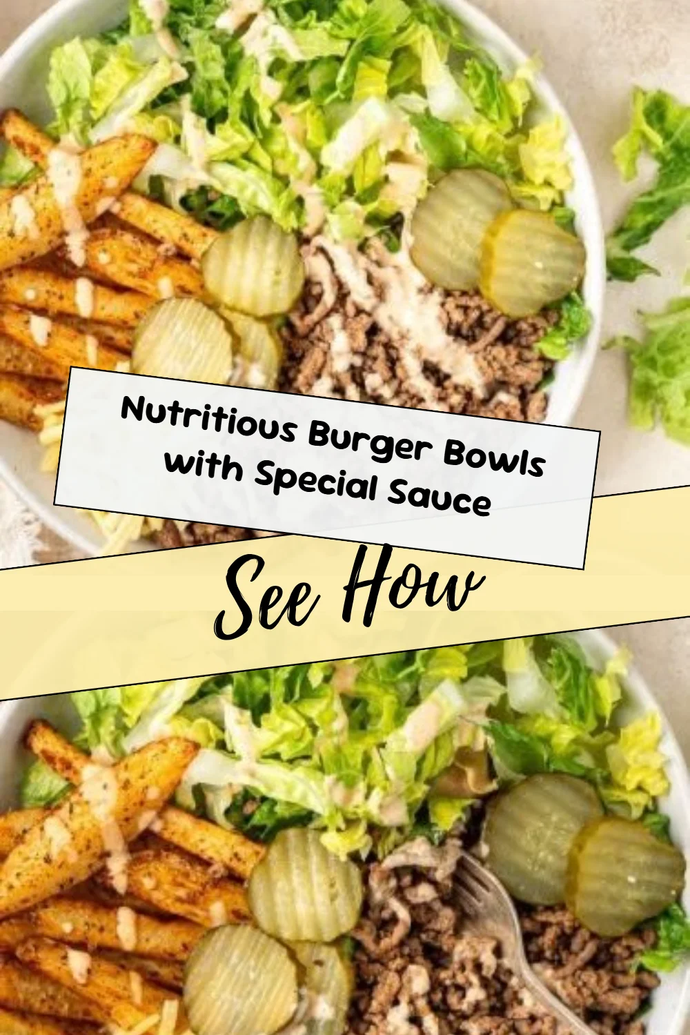 Nutritious Burger Bowls with Special Sauce